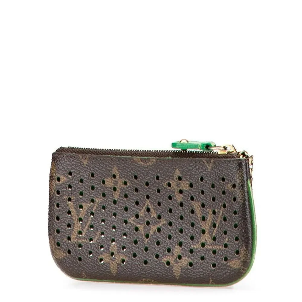 Louis Vuitton Monogram Perfo Pochette Clé Coin Case